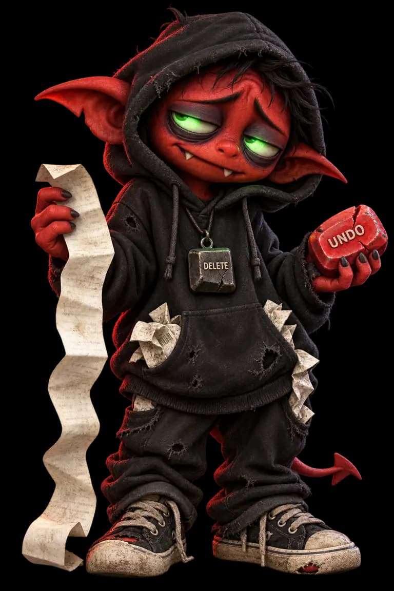 Reg, the REGRETIT receipt goblin